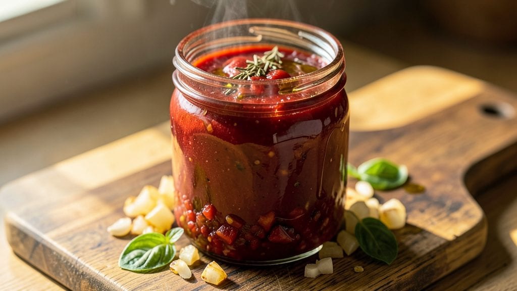 Basic Tomato Sauce Recipe for Canning: Sterilized Jars and Long-Term Flavor Lock