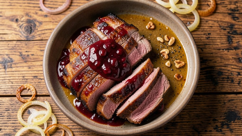 Brisket Recipe With Cranberry Sauce and Lipton Onion Soup Mix: Sweet-Savory Crust That Sticks to Every Bite