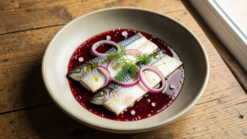 Pickled Herring in Wine Sauce Recipe: Nordic Bistro Boldness in One Pan
