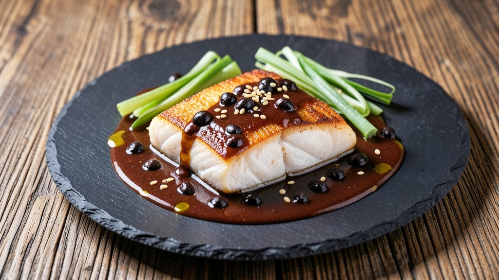Steamed Fish Fillet With Black Bean Sauce Recipe: Silky Sauce That Clings to Flaky Fish